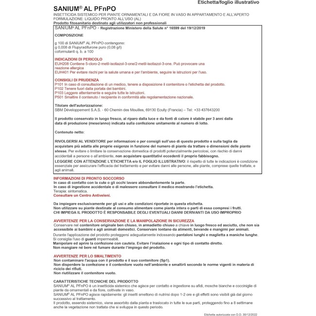 SANIUM Insetticida Sistemico...