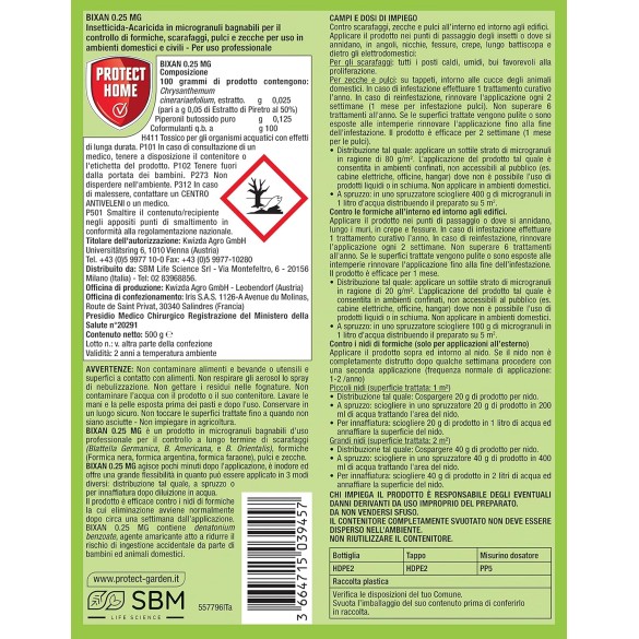 Bixan Insetticida Granulare a Rapida Azione 500gr BAYER