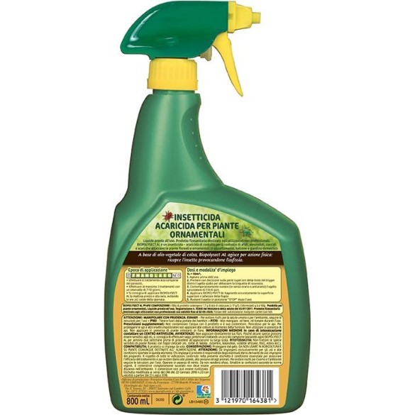 KB Insetticida Acaricida Biologico Pronto Uso PFnPO BioPolysect 800ml
