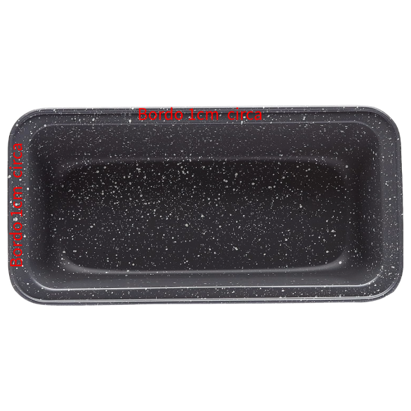 Stampo Plumcake Rettangolare In Alluminio, 33 x 14 x 6,8H cm, Antiaderente, Madame Bakeware Aeternum