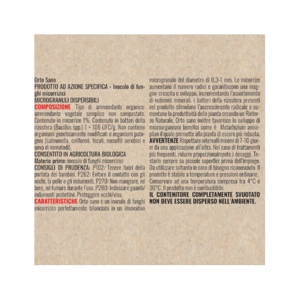 Vithal Bio Orto Sano Integratore Ammendante 500gr