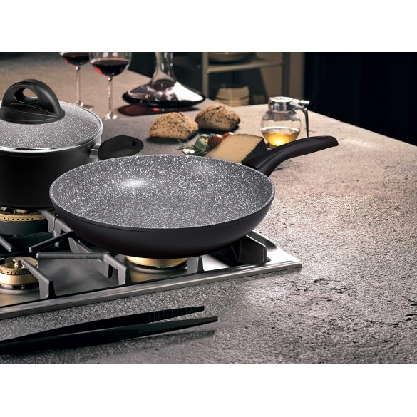 Padella Antiaderente D. 22cm Petra Vera Black Pearl Aeternum