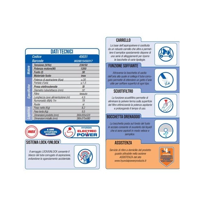 BidoneAspiratutto Hyundai 45031 per...