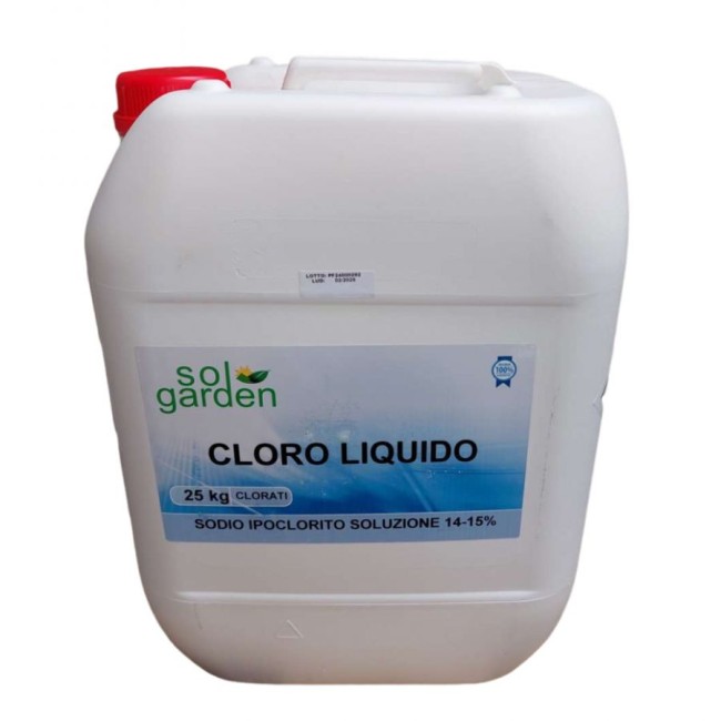 Cloro Liquido in tanica da 25 Kg...