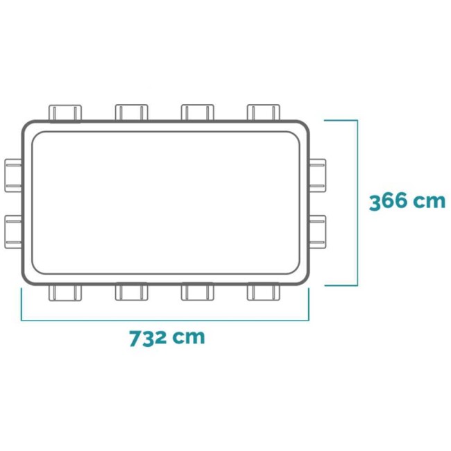 Piscina Ultra XTR 732x366x132H INTEX