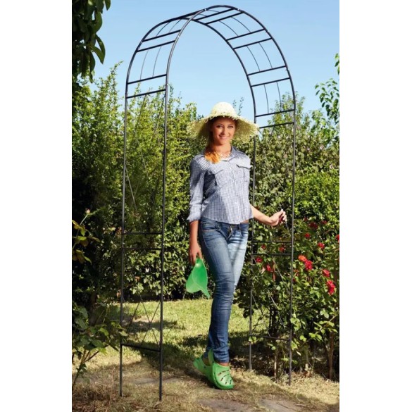 Arco in Acciaio da Giardino 110x35x225cm VERDEMAX
