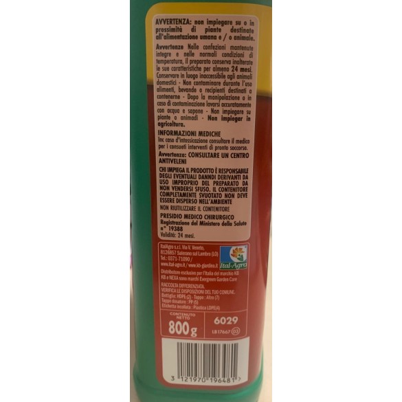 KB Nexa Esca Insetticida in Granuli Solubili 800gr per Formiche e Formicai