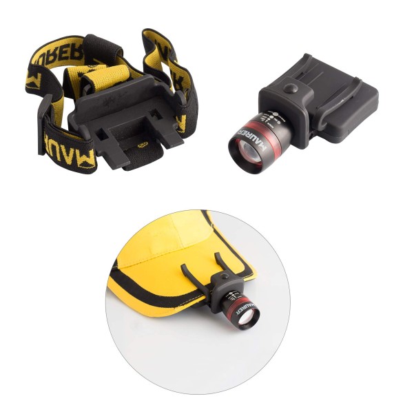 Torcia Da Minatore Led Batteria 3AAA Maurer