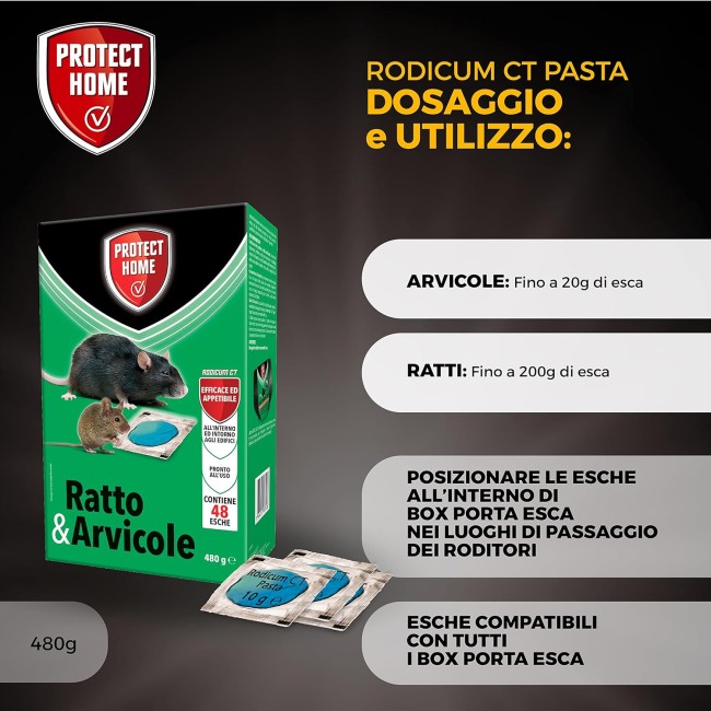 Rodicum Esca Topicida in grani 480 g