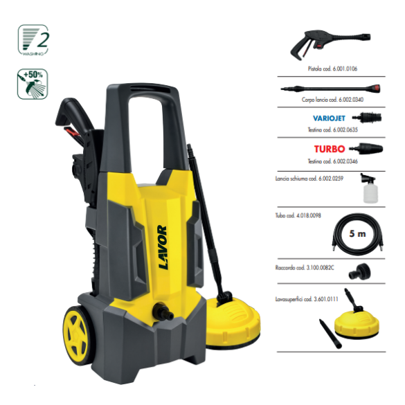 Idropulitrice Acqua Fredda Dive Plus 120 LAVORWASH