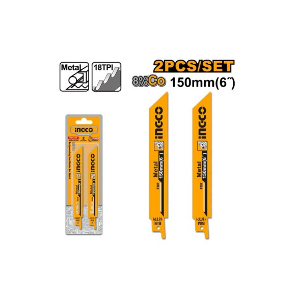Lame Sega A Gattuccio Per Metallo Mm.150 INGCO