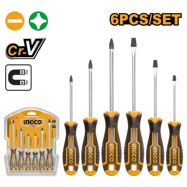Set 6 Cacciaviti INGCO