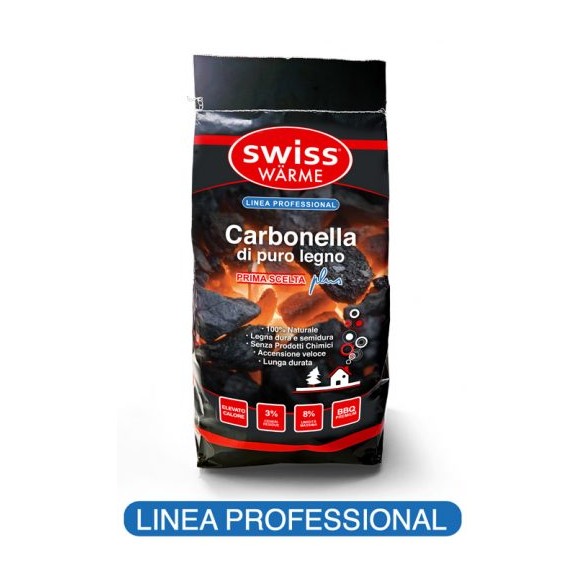 Carbonella per BBQ 3 Kg Swiss Warme Woodtech Italia