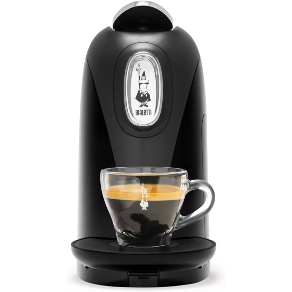 Bialetti Mignon, Macchina Caffè Espresso, Funziona esclusivamente con Capsule Bialetti, Rosso, Bianco, Nero