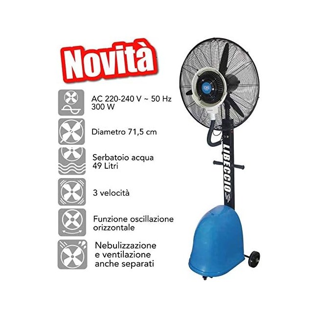 Ventilatore con Nebulizzatore da...