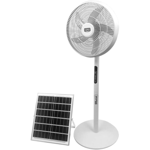 Ventilatore a Piantana DC e Solare Mistral EV121 CFG
