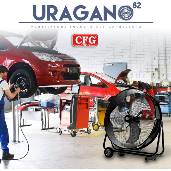 Ventilatore Industriale Carrellato Uragano 82 EV089 CFG