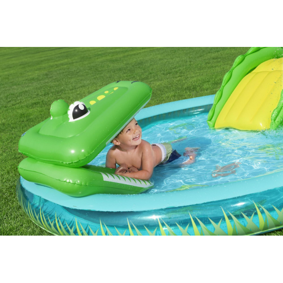 Playcenter Gonfiabile con Piscinetta Crocodile Cove - 2,24 m x 1,81 m x 72 cm 53166 Bestway