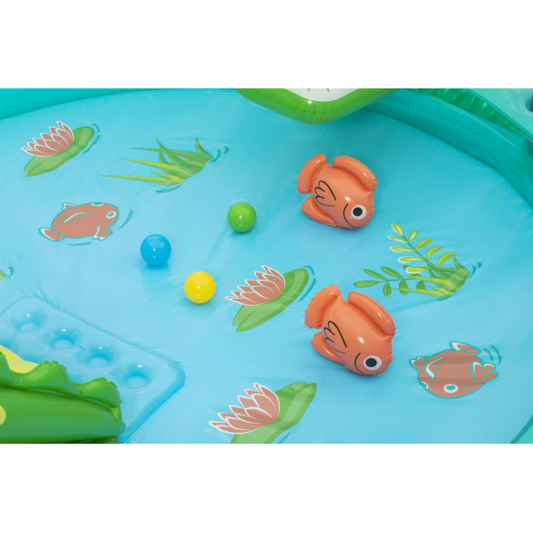 Playcenter Gonfiabile con Piscinetta Crocodile Cove - 2,24 m x 1,81 m x 72 cm 53166 Bestway