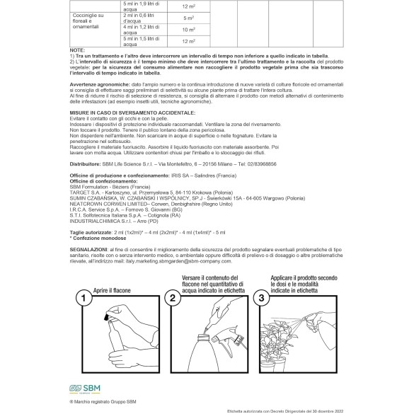 Insetticida Sistemico Sanium 5 ml