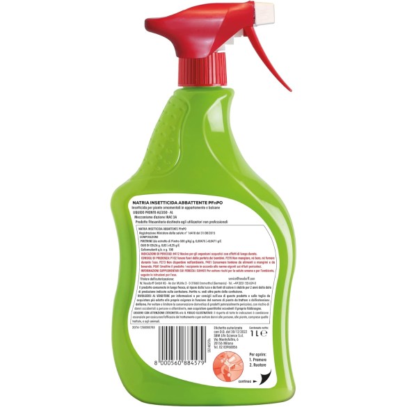 Solabiol Insetticida Abbattente PFnPO, Biologico 2in1 a Base di Piretro e Olio di Colza