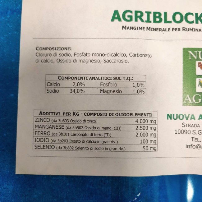 Blocco Sale 2:1 Agri/Ovilblock 5 Kg
