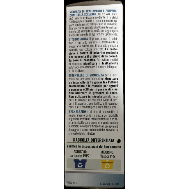 Antiperonosporico ALFIL PFnPE Fosetil...