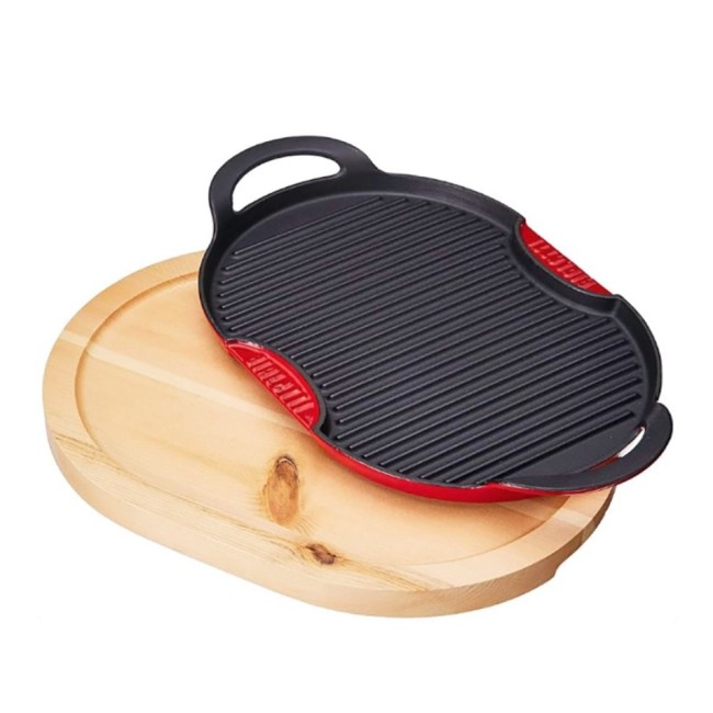 Griglia in Ghisa Ovale 36x26 cm con...