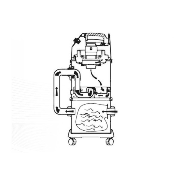 Bidone Aspiratutto JN506-1 38l Con Filtro Acqua Hyundai