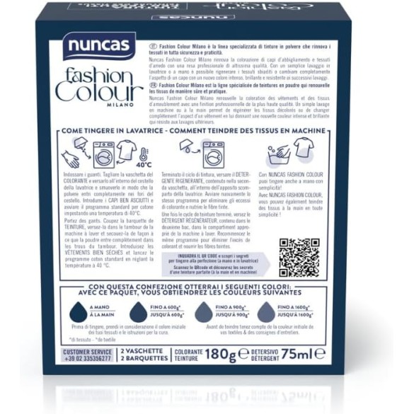 Tinta Cotone Blu Marine Fashion Colour Milano Nuncas