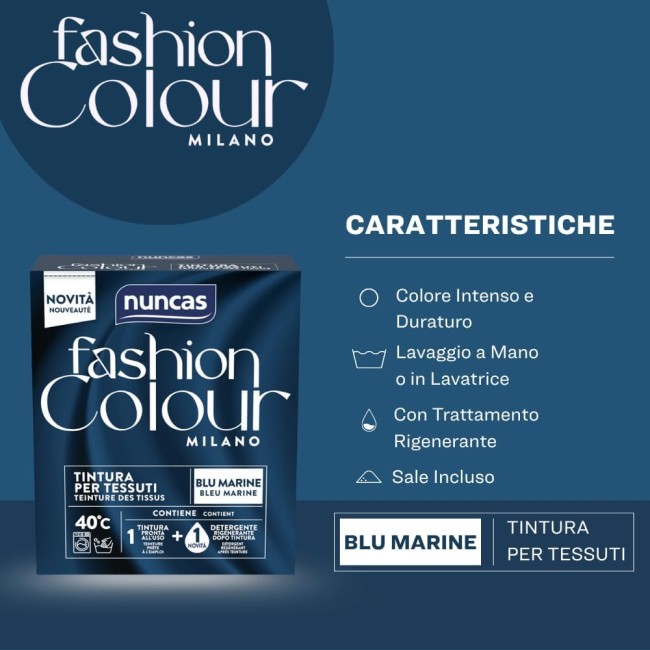 Tinta Cotone Blu Marine Fashion...