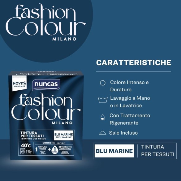 Tinta Cotone Blu Marine Fashion Colour Milano Nuncas
