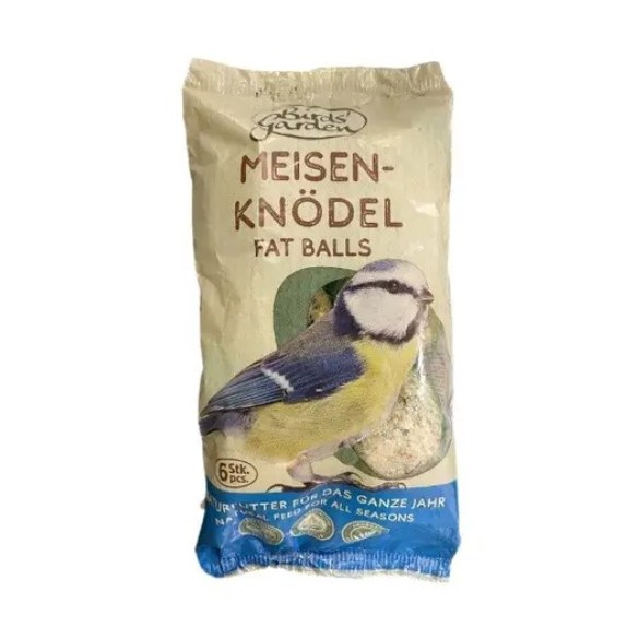 6 Palle di Grasso per Uccelli Selvatici Birds Garden