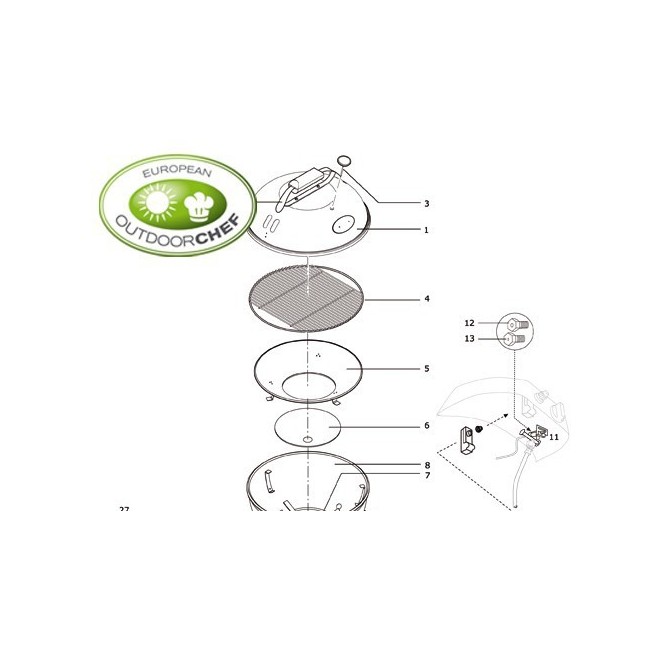 Ricambio Griglia di Cottura per BBQ...