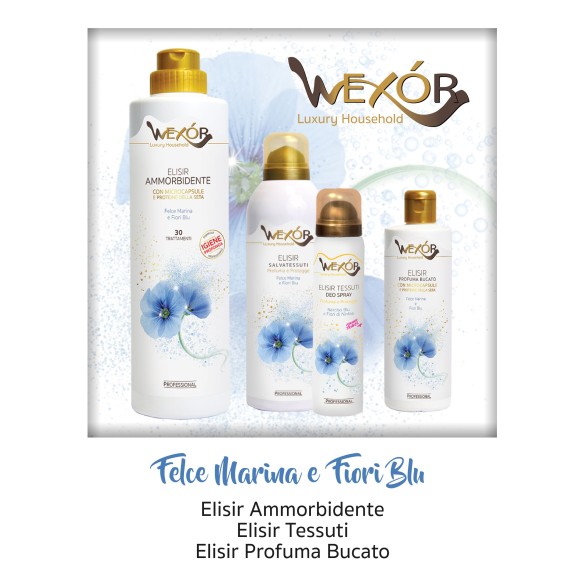Deospray Tessuti Fiori Blu 300 ml Wexor