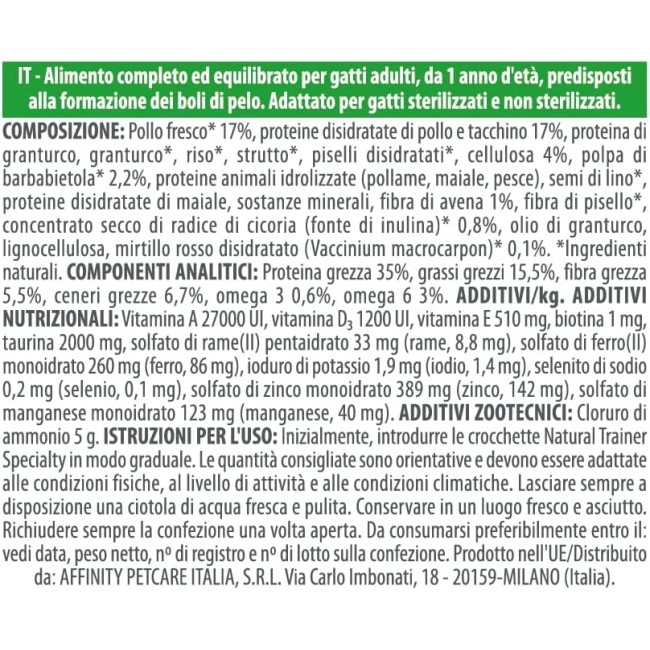 Gatto - Natural Trainer 1,5kg...