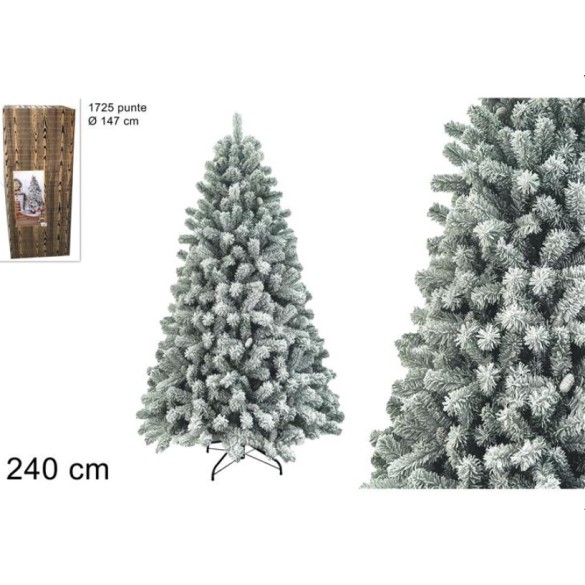 Albero di Natale Snow 240 cm DUE ESSE CHRISTMAS