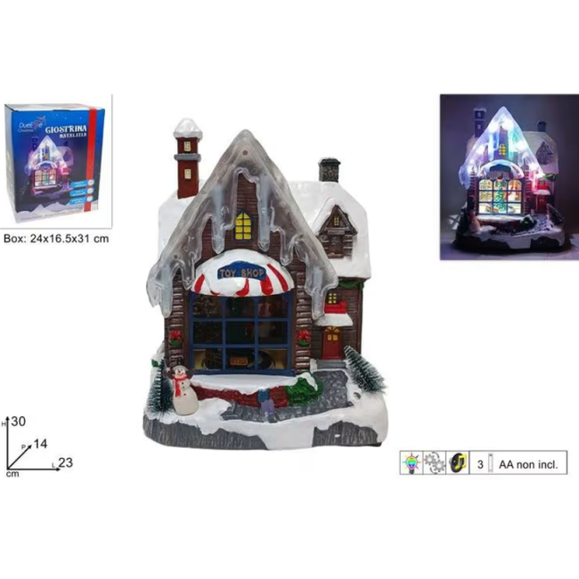 Giostrina Casa Natalizia con Treno...