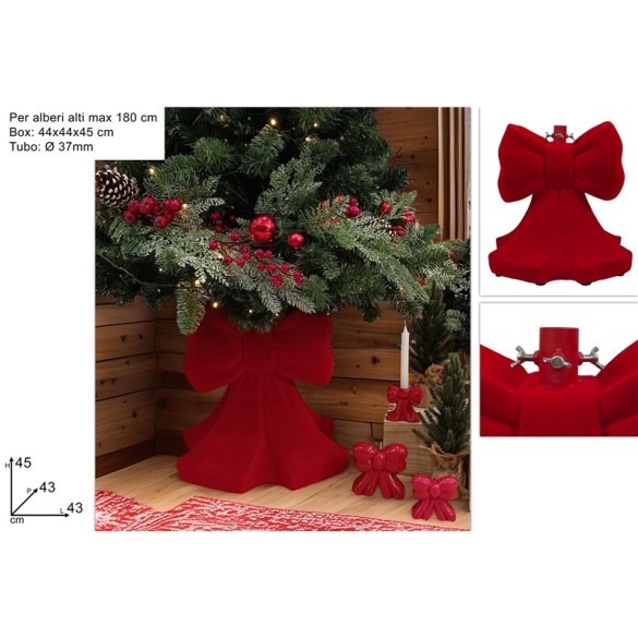 Copribase Albero Fiocco rosso DUESSE CHRISTMAS