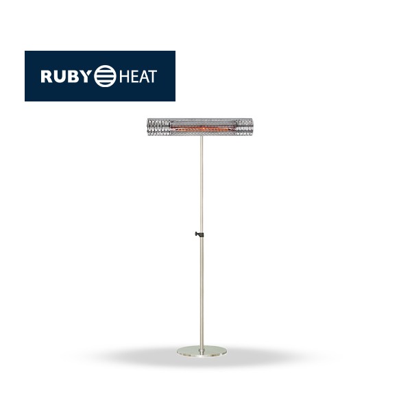 Riscaldatore a Infrarossi Ruby Patio RFC-2000 Modello a Piantana con Telecomando