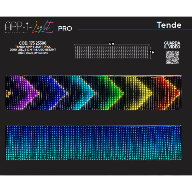 Tenda App-i-light Pro 2000Led 5m x...
