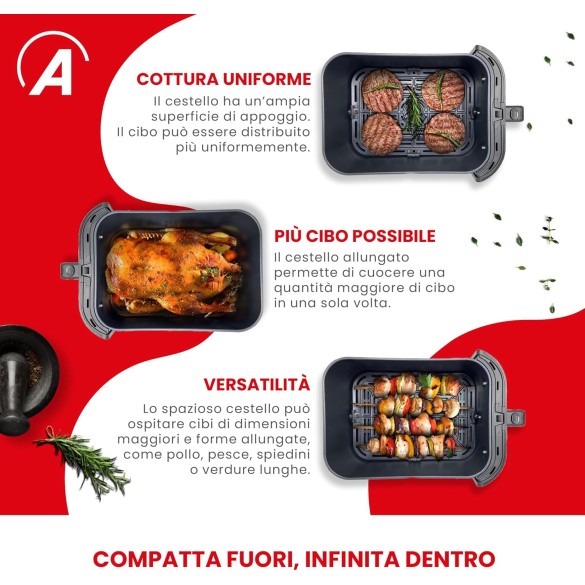 Figgitrice ad Aria Friggisana 5L Infinity ARFRYA10LW Ardes