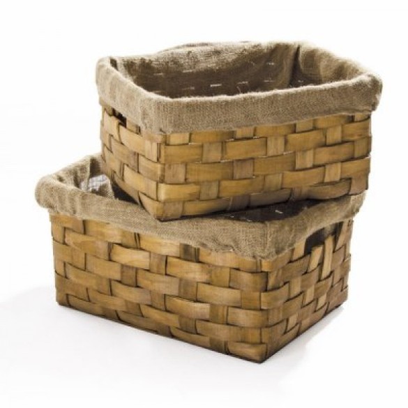 1 Portalegna Rettangolare s/manici 52x36 - H. 30 cm Verdelook