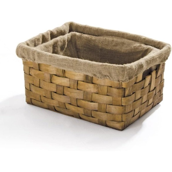 1 Portalegna Rettangolare s/manici 52x36 - H. 30 cm Verdelook