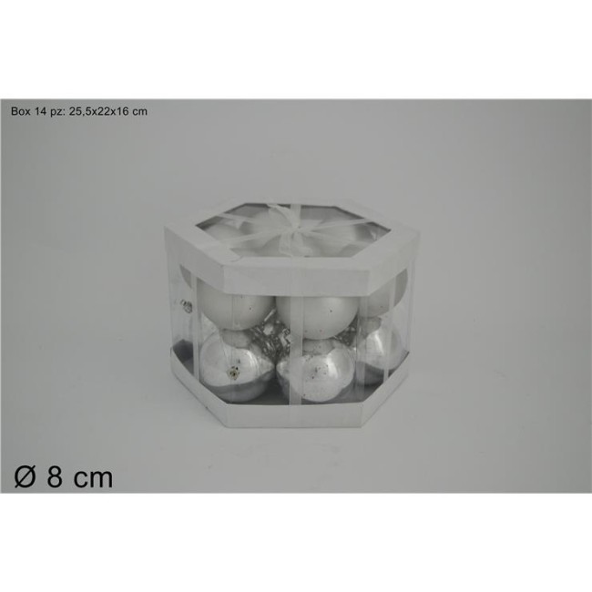 Box Formato Da 14 Palline Natalizie...