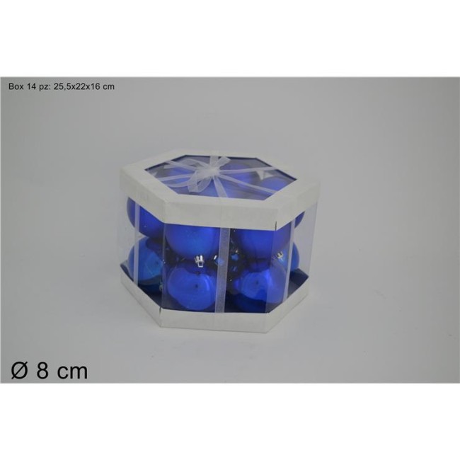 Box Formato Da 14 Palline Natalizie...