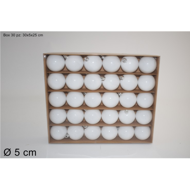 Box Formato Da 30 Palline Natalizie...