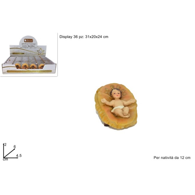 Statuella Gesù Bambino 6 cm DUE ESSE...