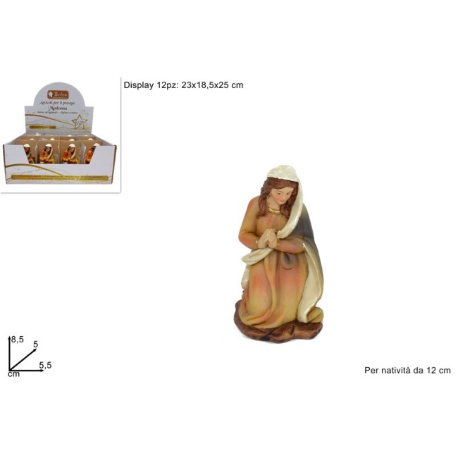 Statuella Madonna Maria 12 cm DUE...