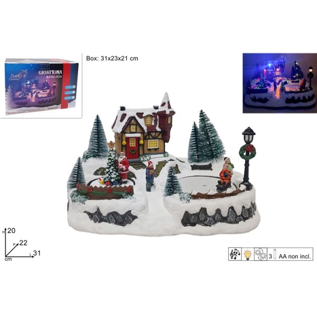 Giostrina Scenario Natalizio c/ Pista...